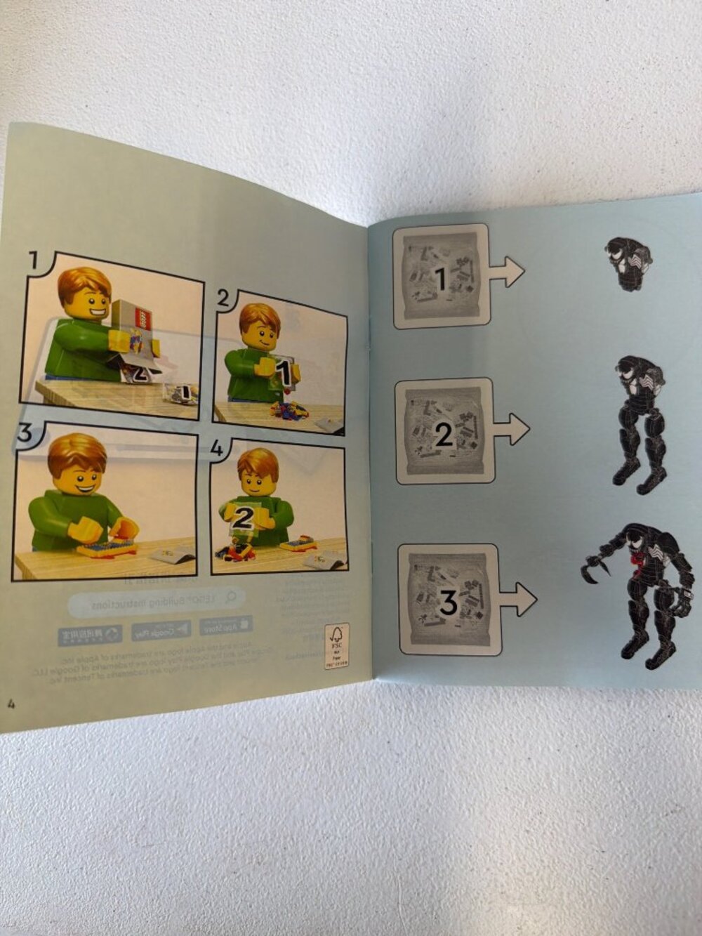 LEGO Marvel Spider-Man Venom Building Kit 76230 Instruction Booklet ONLY - Picture 3 of 4